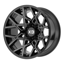 XD Series Chopstix 20X10 ET-24 5x127 72.60 Gloss Black Milled Fälg